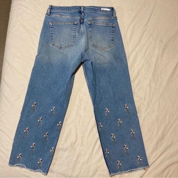 Pilcro and the Letterpress Embroidered Cropped Jeans | Anthropologie - Picture 3 of 16